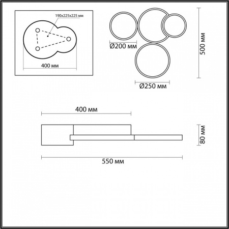 Фото Потолочная люстра Lumion Norbert 5253/64CL