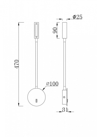 Открыть Бра Maytoni Stem C035WL-L3W3K Фото Бра Maytoni Stem C035WL-L3W3K