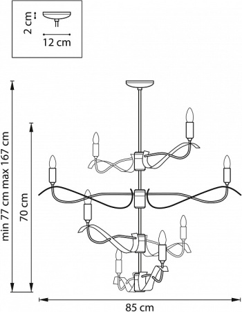 Фото Люстра на штанге Lightstar Ragno 733287