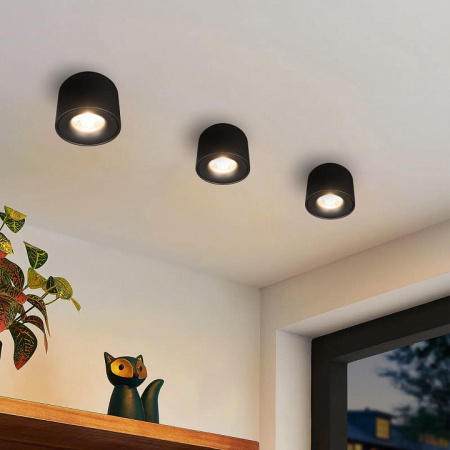 Открыть Накладной светильник Loft it Tictac 10219 Black 3000K Фото Накладной светильник Loft it Tictac 10219 Black 3000K