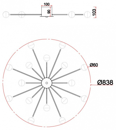 Фото Потолочная люстра Freya Celebrity FR5242CL-16BS