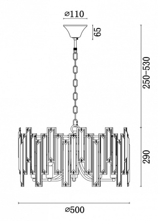 Фото Подвесной светильник Freya Megan FR5085PL-05CH