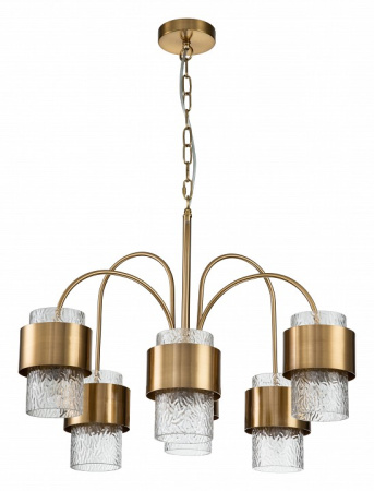 Открыть Подвесная люстра Indigo Eleganza 12019/A/6P Brass Фото Подвесная люстра Indigo Eleganza 12019/A/6P Brass
