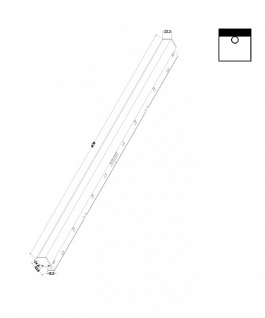 Фото Встраиваемый светильник Maytoni Basis TR030-2-24W4K-B