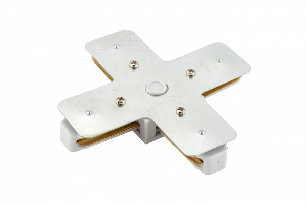 Фото Соединитель X-образный для треков Denkirs DK Track White TR1104-WH