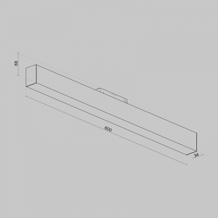 Фото Накладной светильник Maytoni BASIS TR012-2-20W3K-B