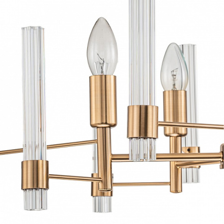 Открыть Подвесная люстра Indigo Favara 11040/5P Brass Фото Подвесная люстра Indigo Favara 11040/5P Brass