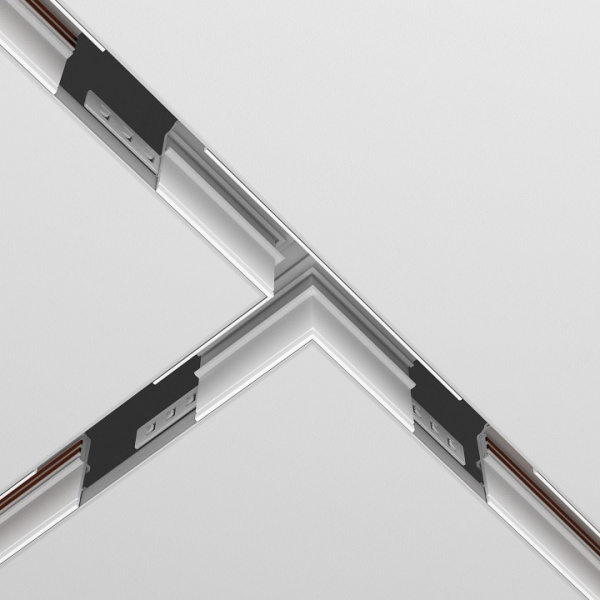 Фото Соединитель T-образный для треков встраиваемых Maytoni Accessories for tracks Exility TRA034CT-42W