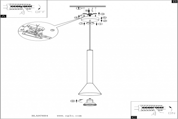 Фото Подвесной светильник Eglo Cortaderas 97604
