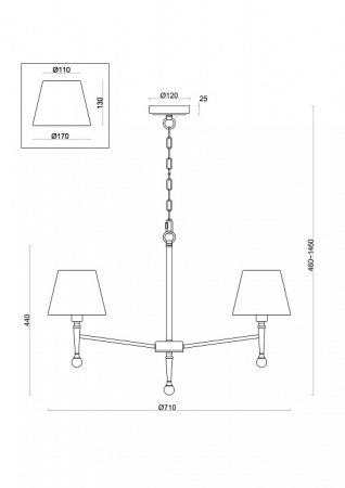 Фото Подвесная люстра Freya Rosemary FR5190PL-05BS