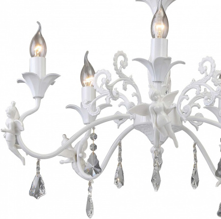 Открыть Подвесная люстра Arte Lamp Angelina A5349LM-5WH Фото Подвесная люстра Arte Lamp Angelina A5349LM-5WH