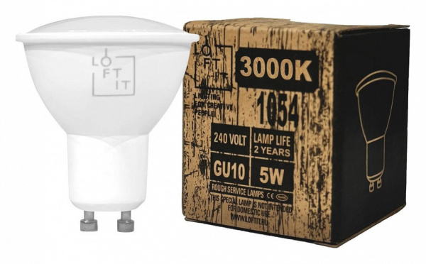 Фото Лампа светодиодная Loft it Bulb GU10 5Вт 3000K GU1053LED