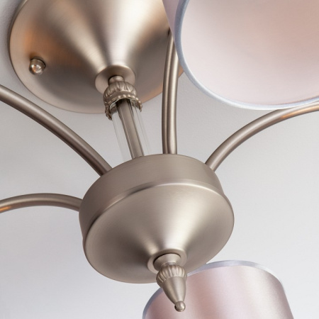 Фото Люстра на штанге Eurosvet Adagio 60080/5 сатин-никель