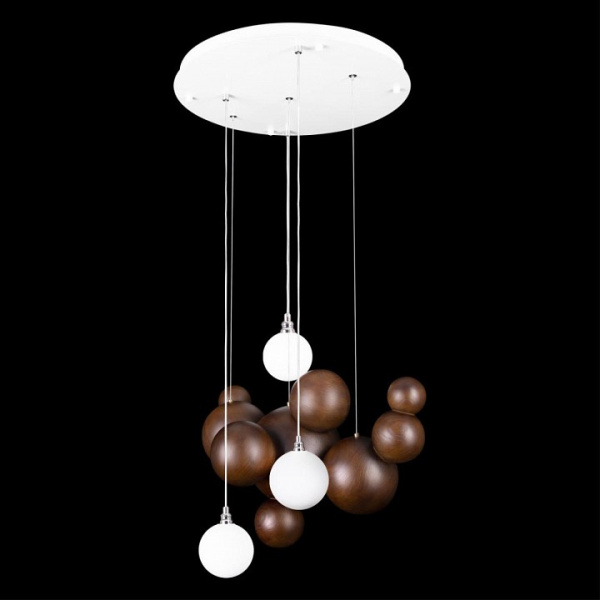 Открыть Подвесная люстра Loft it Ginger 10161 Dark wood Фото Подвесная люстра Loft it Ginger 10161 Dark wood