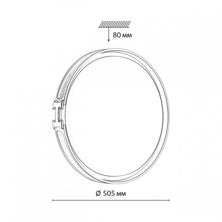 Открыть Накладной светильник Sonex Favemo Black 7667/EL Фото Накладной светильник Sonex Favemo Black 7667/EL
