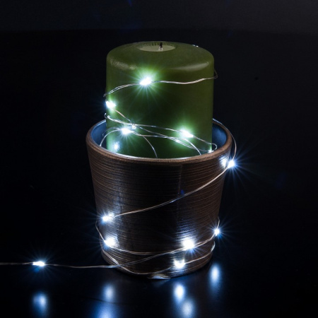 Фото Гирлянда Нить Eurosvet Роса 400-006 белый