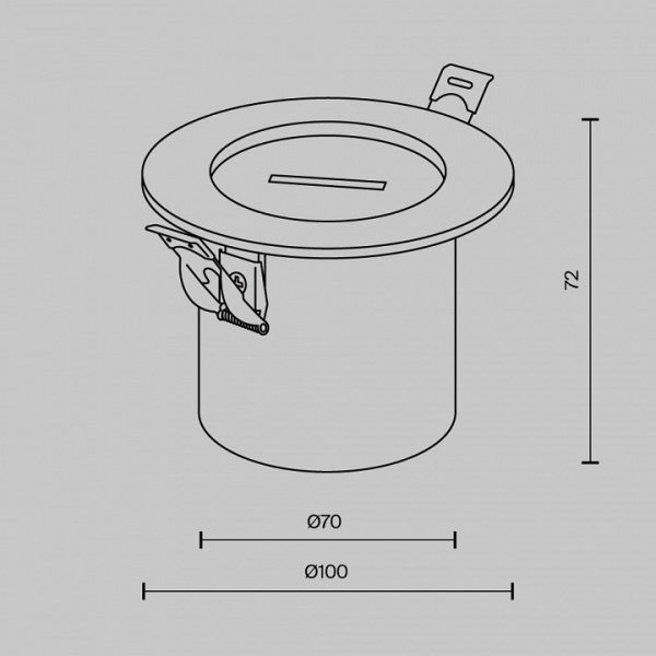 Фото Основание для трека-ремня Maytoni Accessories for system Parity TRA130RSC-2B