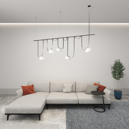 Открыть Накладной светильник Denkirs BELTY FLOW DK5561-WH+BK Фото Накладной светильник Denkirs BELTY FLOW DK5561-WH+BK