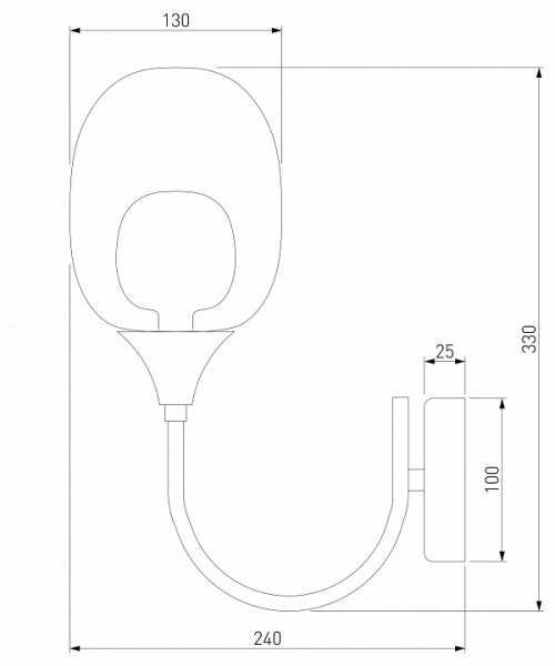 Фото Бра Eurosvet Spritz 70218/1 латунь