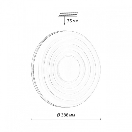 Фото Накладной светильник Sonex Fass Wood 7674/DL