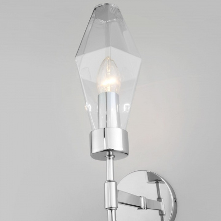 Открыть Бра Eurosvet Prism 60143/1 хром Фото Бра Eurosvet Prism 60143/1 хром