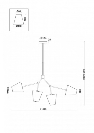 Фото Люстра на штанге Freya Hats FR5370CL-04B
