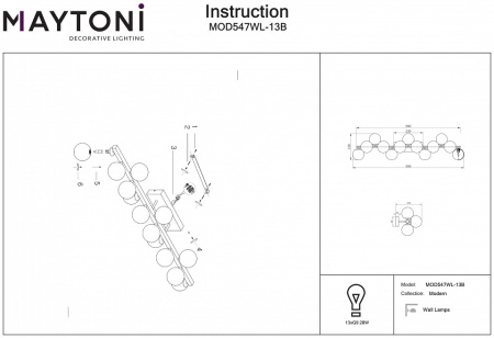 Фото Бра Maytoni Dallas MOD547WL-13B