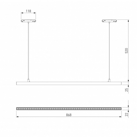 Фото Подвесной светильник Elektrostandard Slim Magnetic a064805