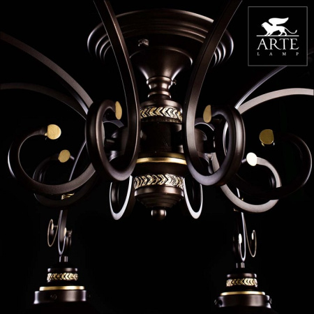 Открыть Потолочная люстра Arte Lamp Grazioso A4577PL-8CK Фото Потолочная люстра Arte Lamp Grazioso A4577PL-8CK