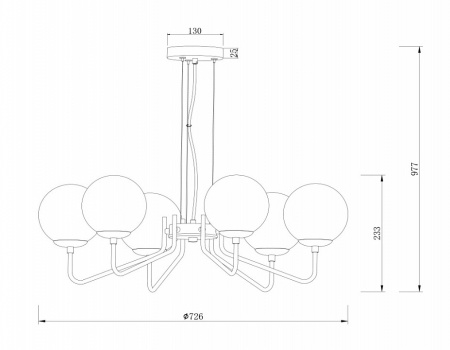 Фото Подвесная люстра Freya Moricio FR5140PL-06GB