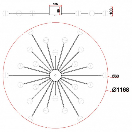 Фото Потолочная люстра Freya Celebrity FR5242CL-24BS