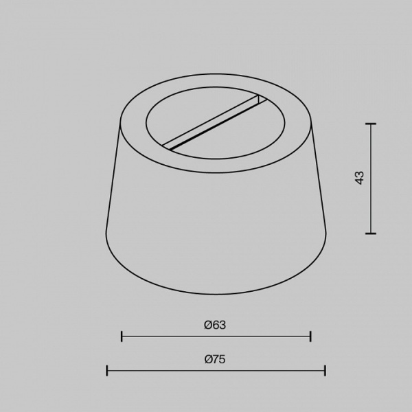 Фото Основание для трека-ремня Maytoni Accessories for system Parity TRA130RSC-1B