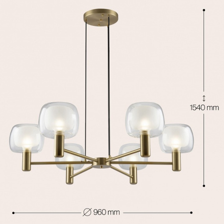 Фото Подвесная люстра Maytoni Vision MOD411PL-06G