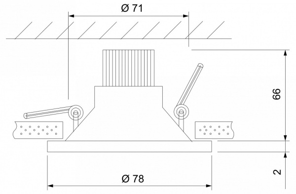 Фото Встраиваемый светильник Elektrostandard 15266/LED a055720