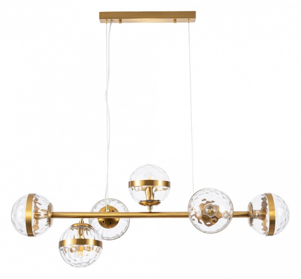 Открыть Подвесная люстра Arte Lamp Delacrua A7770SP-6PB Фото Подвесная люстра Arte Lamp Delacrua A7770SP-6PB