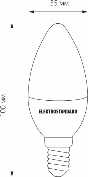 Фото Лампа светодиодная Elektrostandard Свеча F E14 9Вт 4200K a050133