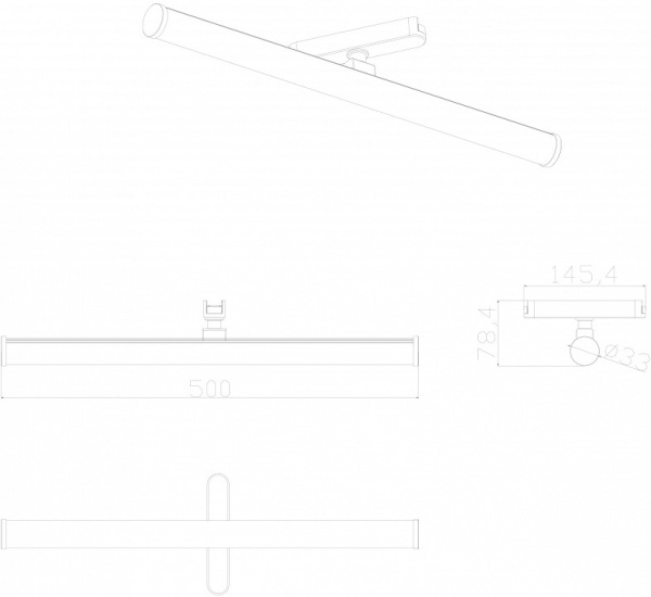 Фото Накладной светильник Denkirs AIR RAY DK5355-BK