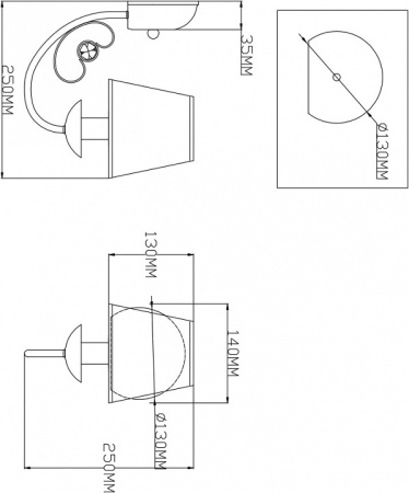 Фото Бра Moderli Daniel V2490-1W