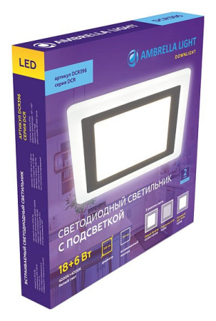 Открыть Встраиваемый светильник Ambrella Light DCR DCR396 Фото Встраиваемый светильник Ambrella Light DCR DCR396