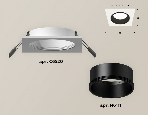 Фото Встраиваемый светильник Ambrella Light XC XC6520002