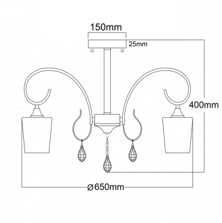 Фото Люстра на штанге MW-Light Блеск 3 315011308