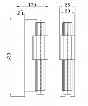 Открыть Бра Maytoni Verticale MOD308WL-L9GR3K Фото Бра Maytoni Verticale MOD308WL-L9GR3K