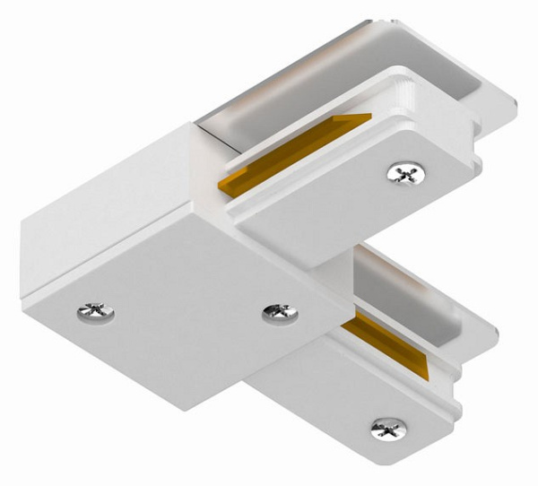 Открыть Соединитель с токопроводом угловой L-образный для треков Arte Lamp Track Accessories A120033 Фото Соединитель с токопроводом угловой L-образный для треков Arte Lamp Track Accessories A120033