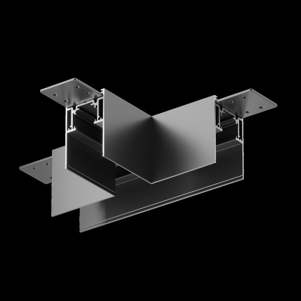 Фото Соединитель T-образный для треков накладных Maytoni Accessories for tracks Gravity TRA010CT-41B