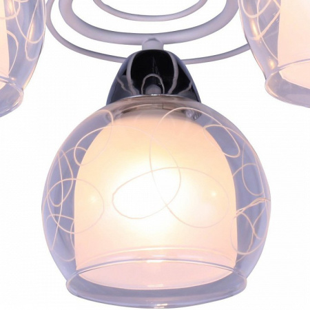 Открыть Люстра на штанге Arte Lamp Sansa A7585PL-5WH Фото Люстра на штанге Arte Lamp Sansa A7585PL-5WH