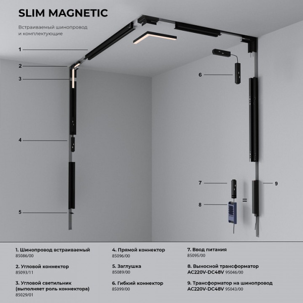 Фото Встраиваемый светильник Elektrostandard Slim Magnetic a067377