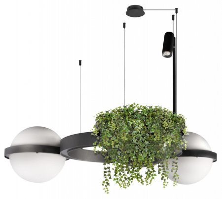 Открыть Подвесная люстра Loft it Jardin 10121/2 Dark grey Фото Подвесная люстра Loft it Jardin 10121/2 Dark grey