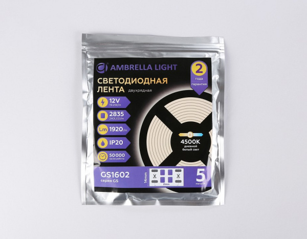 Открыть Лента светодиодная Ambrella Light GS GS1602 Фото Лента светодиодная Ambrella Light GS GS1602