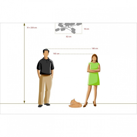 Фото Потолочная люстра DeMarkt Олимпия 638012008