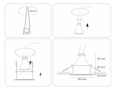 Открыть Встраиваемый светильник Ambrella Light TN TN1180 Фото Встраиваемый светильник Ambrella Light TN TN1180
